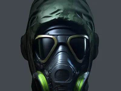 Helmet 3d model military combat Military Low-poly Low-poly 3D model 4