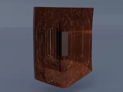 Medieval battle shield Low-poly 3D model
