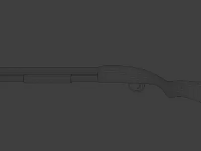 Shotgun 3D model purchase