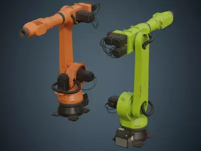 Industrial Robot 4B Low-poly 3D model