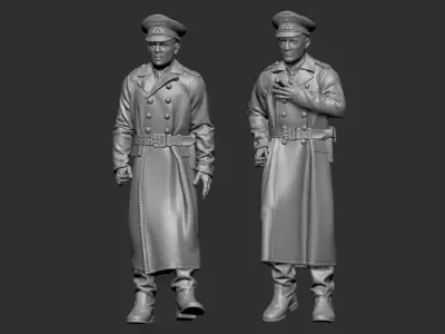 German Officers  3D print model