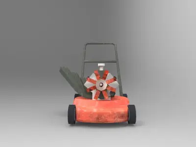 Tuned Lawnmower  Low-poly 3D model