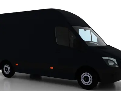 Mercedes Benz Sprinter L2H3 2015 Cargo UK 3D model
