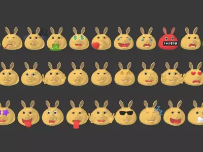 Smiley Pack Free 3D model