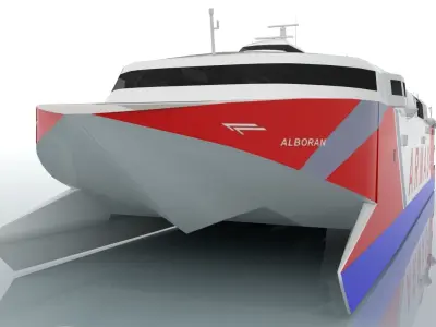 Alboran fastferry 3D model by crystalstudios