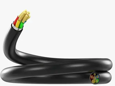 Cable cut 01 3D model