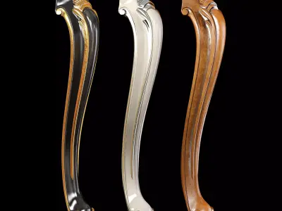 Classic leg 024 3D model