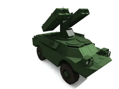 SA-9 GASKIN Low-poly 3D model