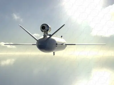 Ukrainian cruise missile  PEKLO  Detailed engineering 3D model