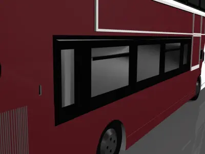 Edinburgh Bus Free 3D model