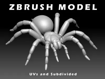 Tarantula Low-poly 3D model purchase