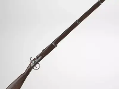 Musket flintlock 3D model