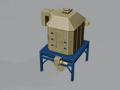 Cooling Sanitization Machine Low-poly 3D model