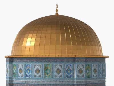  Religious Dome Building with Mosaic Walls 