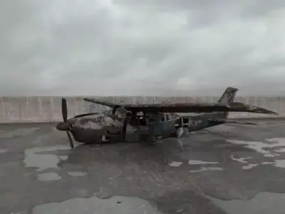 destroyed plane 017 am165 3D model