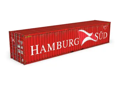 40ft Shipping Container - Hamburg Sued 3D model
