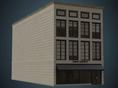 Building 29 Low-poly 3D model