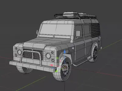 Offroad Vehicle Free low-poly 3D model