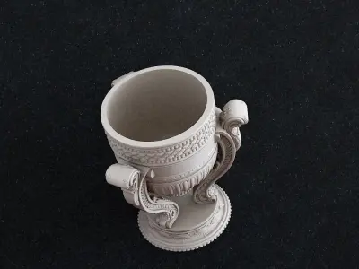 Baroque vase 3D print model