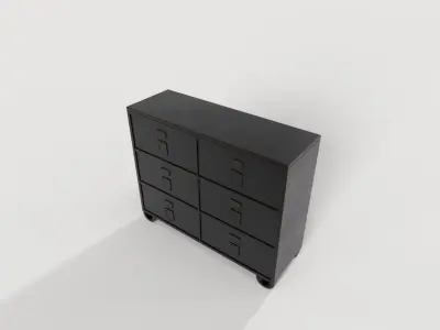 Chests of Drawers Industrial 3D model
