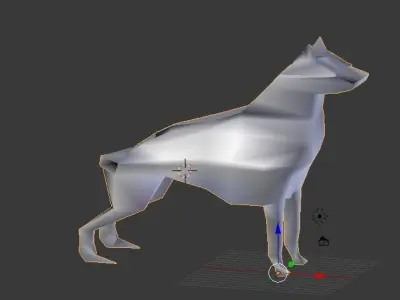 Dog Wolf 1st Model Free 3D model