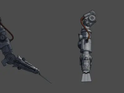 mecha arm Free 3D model
