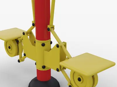 Outdoor fitness Exercise Gym For Lat Pull-Down 3D model