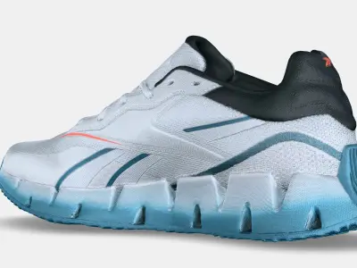 REEBOK ZIG DYNAMICS 4 GREY 3D model