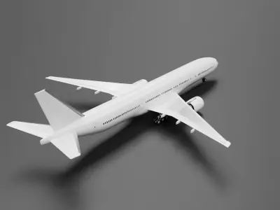 Boeing 777-300ER 3D model buy