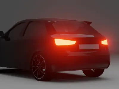 Audi Q3 Free low-poly 3D model