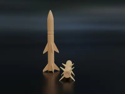 Air Defense Missile 3D print model