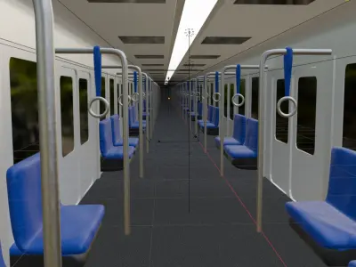 subway train from the inside locatiaon for all 3D model