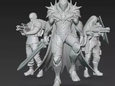 Black Wraith Squadron 3D print model purchase