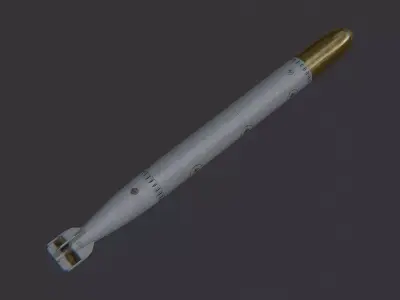 German Torpedo Naval Weapon Model Low-poly 3D model