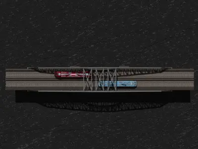 Bridge H0 scale trains Baltimore bridge reproduction   3D print model