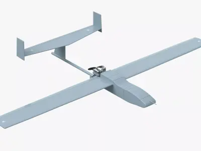 Granat 4 Tactical Reconnaissance UAV 3D model
