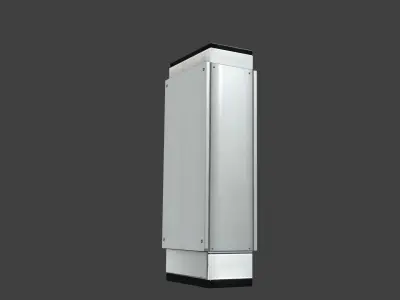 Panel Control Analogico Low-poly 3D model