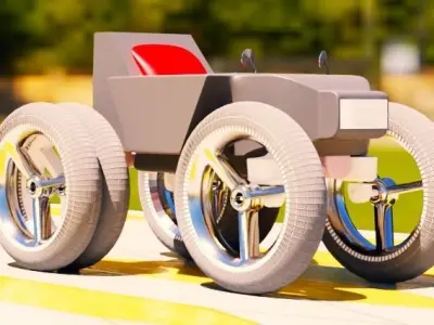 auto gun car her name is zihad a2 3D model