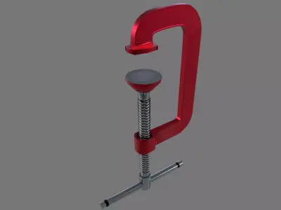 Clamp tool Low-poly 3D model