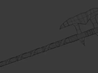 Orc Axe Low-poly 3D model purchase