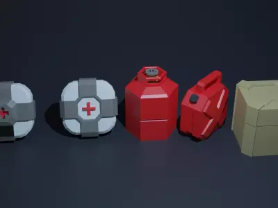 a set of 3d models for the game 3D model