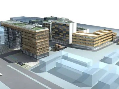 Office Building 3D model 312
