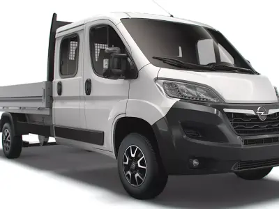 Opel Movano Crew Cab Truck 2023 3D model