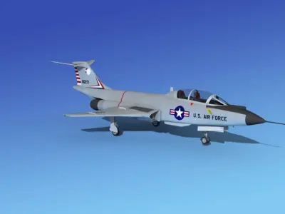 McDonnell F-101B Voodoo  V01 3D model