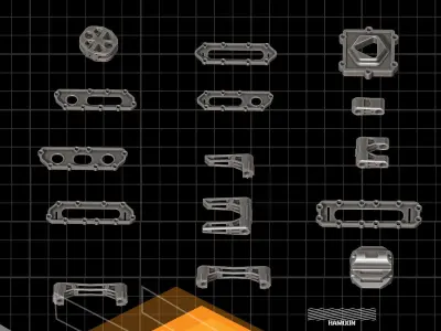 Hard Surface KITBASH190 DETAILS 3D model