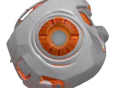 Futuristic Plasma Grenade 3D Model 3D model purchase