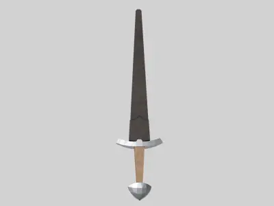 slavic sword Low-poly 3D model