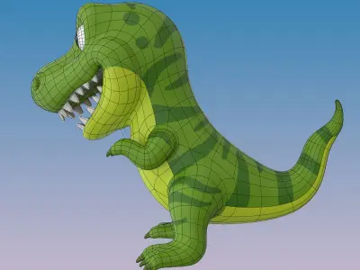 Dino T-Rex Low-poly 3D model