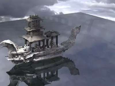 Chinese Treasure Ship  3D model