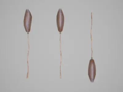 Witches Magic Broom for Flying Game Ready Free low-poly 3D model